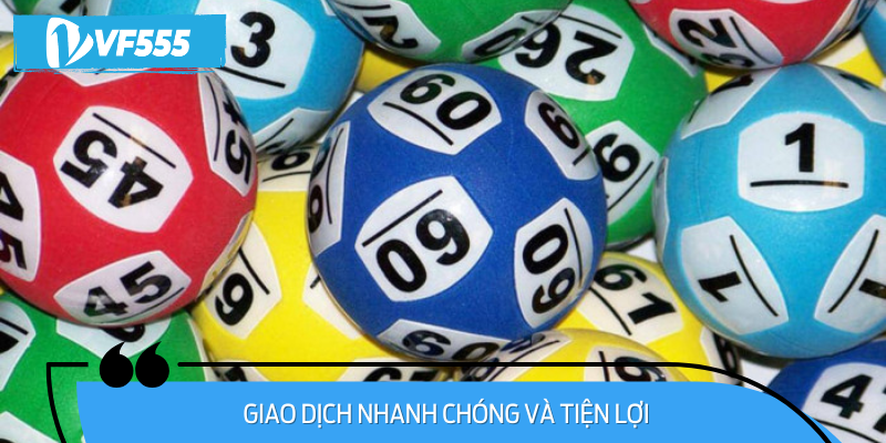 Hệ thống nạp rút tiện lợi, nhanh chóng